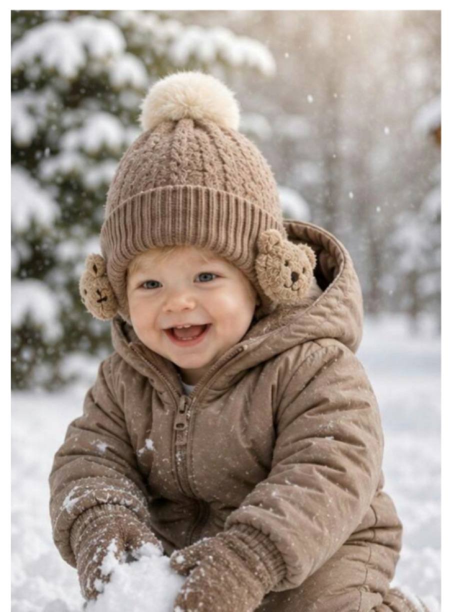 کلاه شکلاتی بافت و موهر تدی ۱۰۰۱۴۹