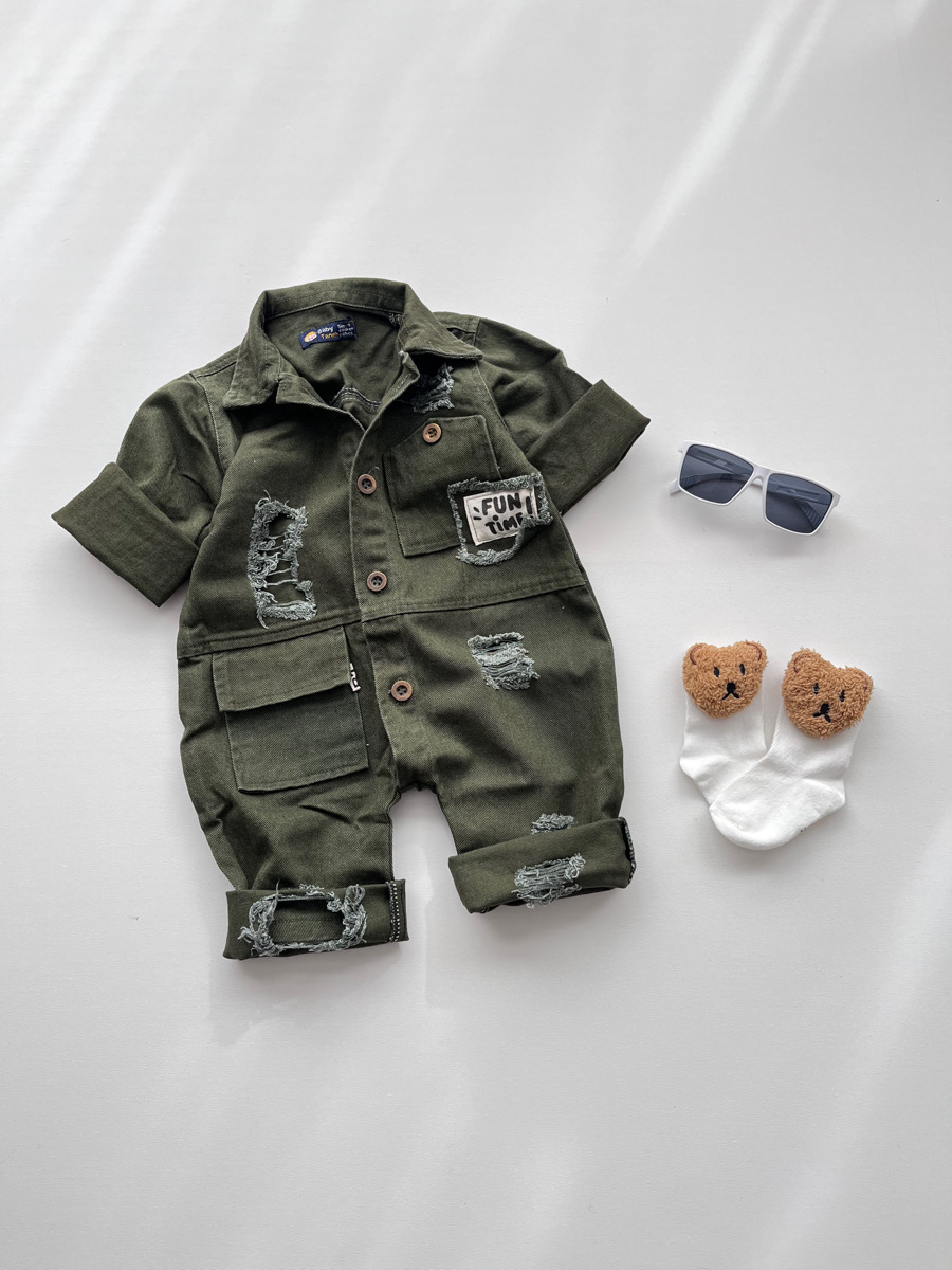 سرهمی کتان سبز فان تایم ۱۰۸۸