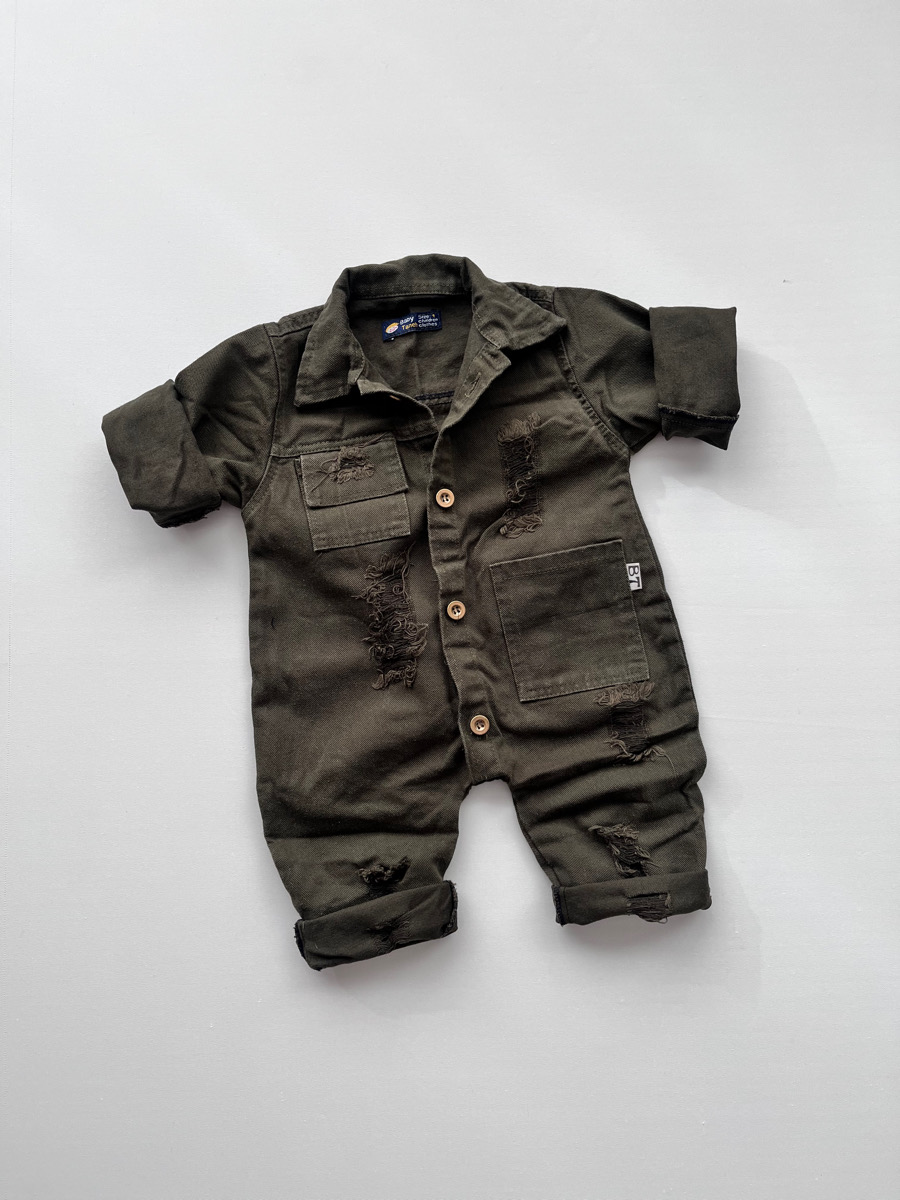 سرهمی کتان سبز تیره ۱۰۷۴