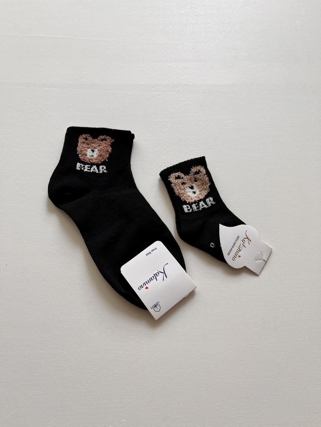 جوراب ست مادر و نینی  سیاه bear ۴۰۳۷