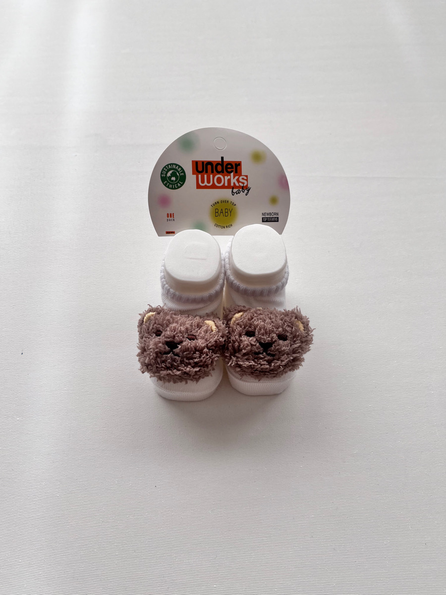 جوراب عروسکی تدی قهوه ای ۴۰۴۴