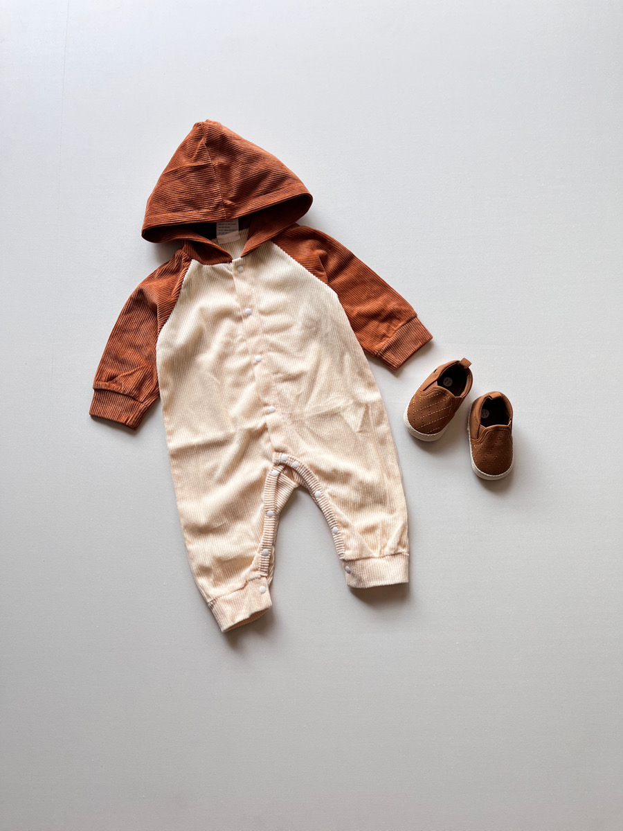 سرهمی مخمل کرم کلاه دار ۱۰۲۹