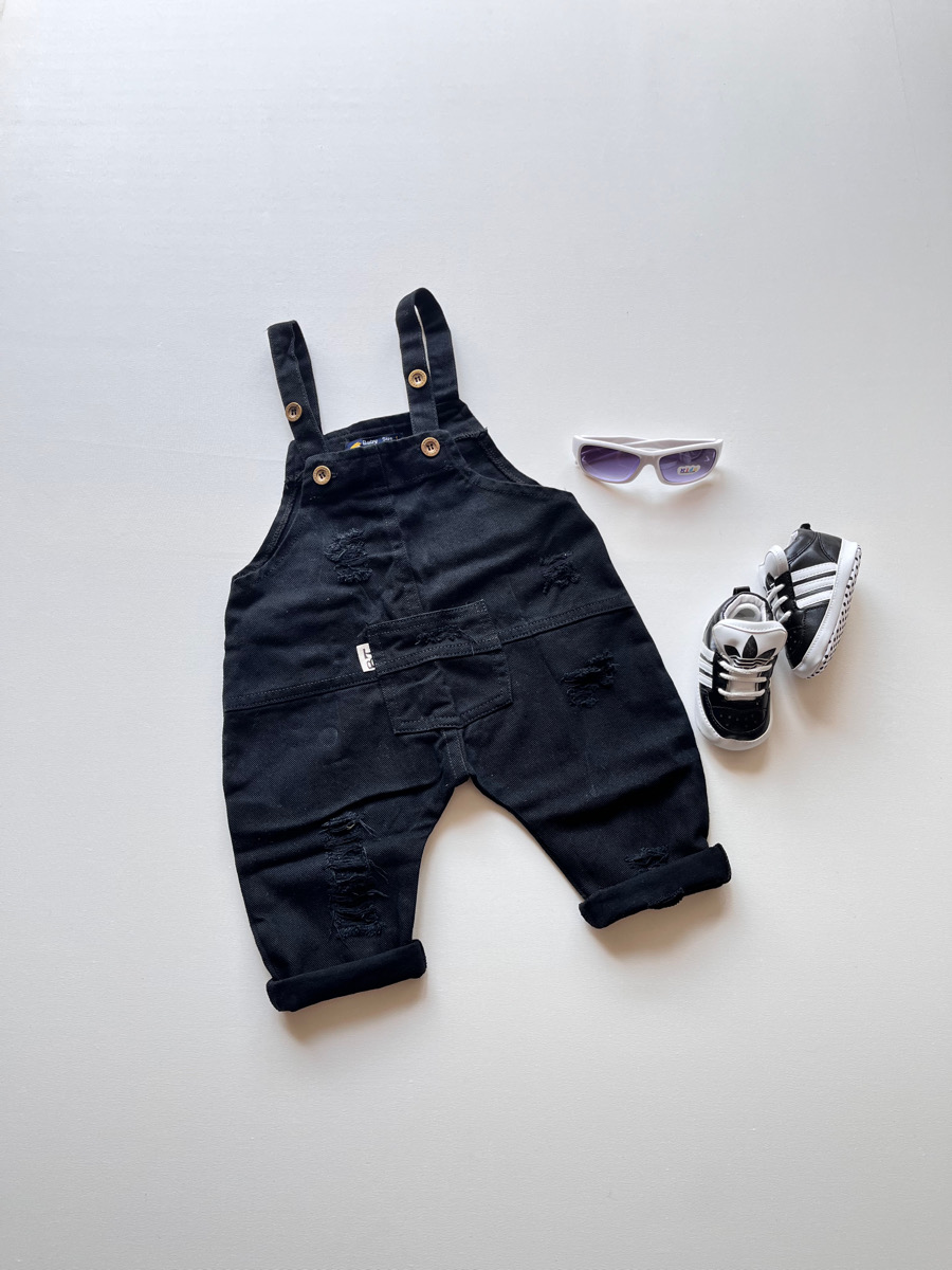 بیلر کتان سیاه شلواری جیب وسط ۳۰۲۰