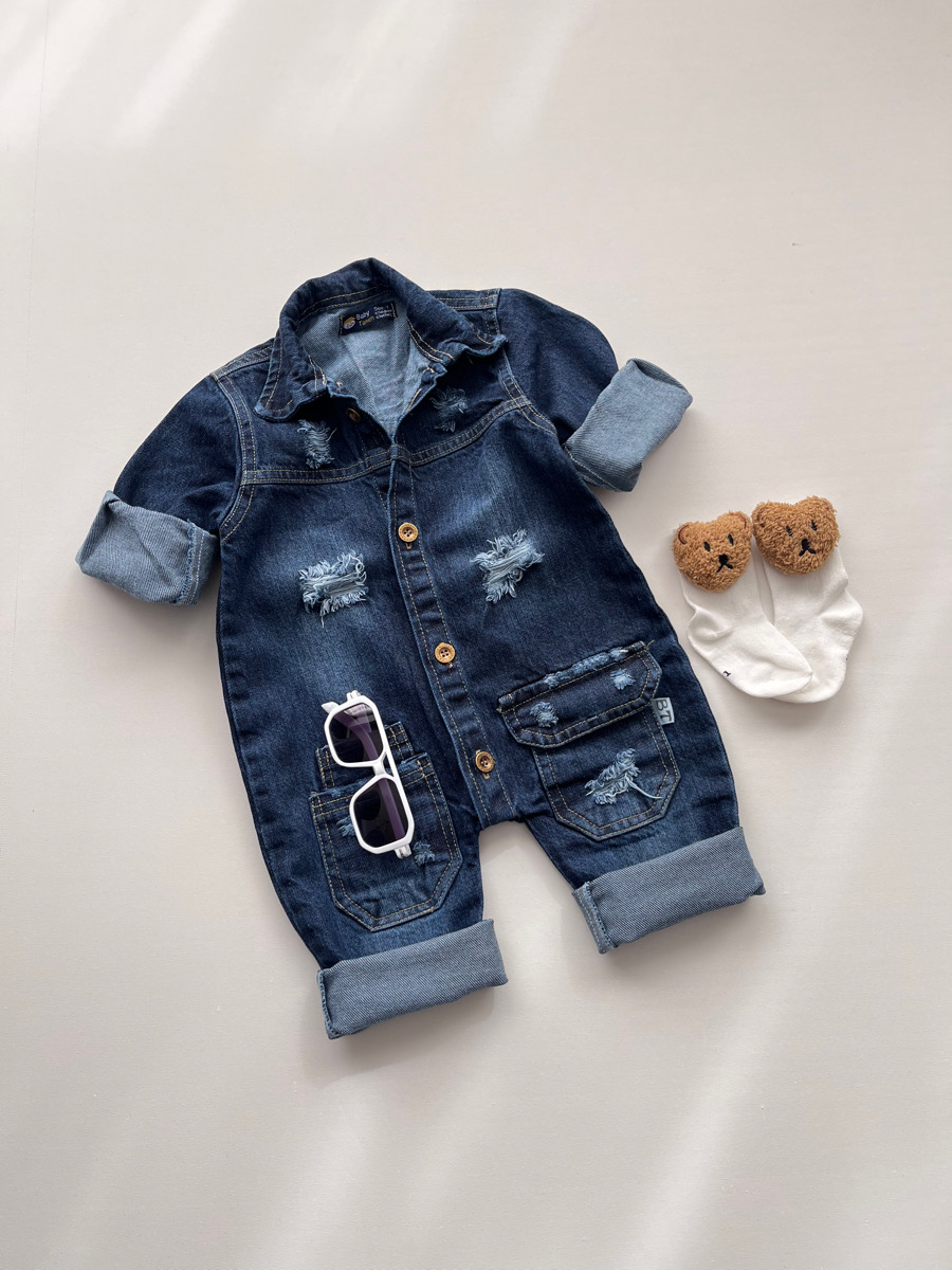 سرهمی جین سورمه ای ۱۰۱۰۴