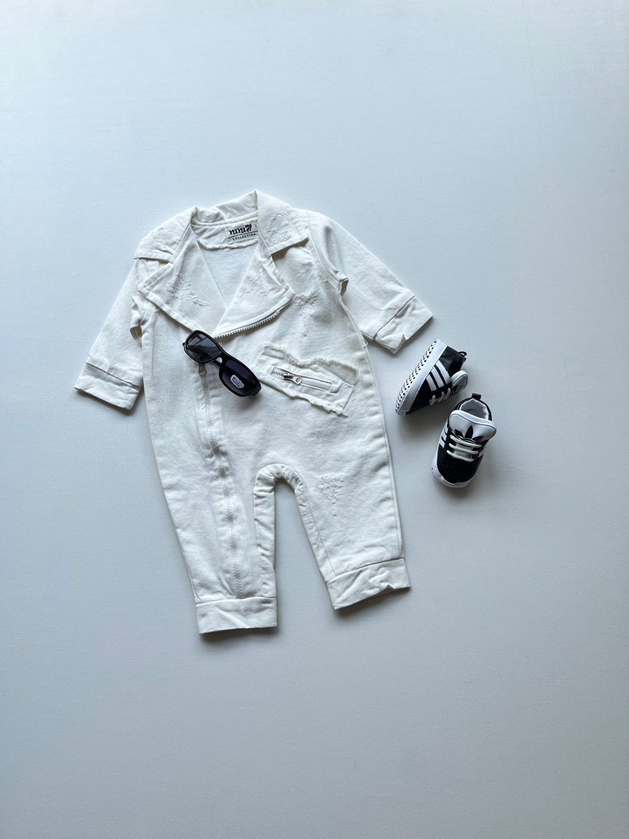 سرهمی کتان یقه ایتالیایی سفید ۱۰۲۰