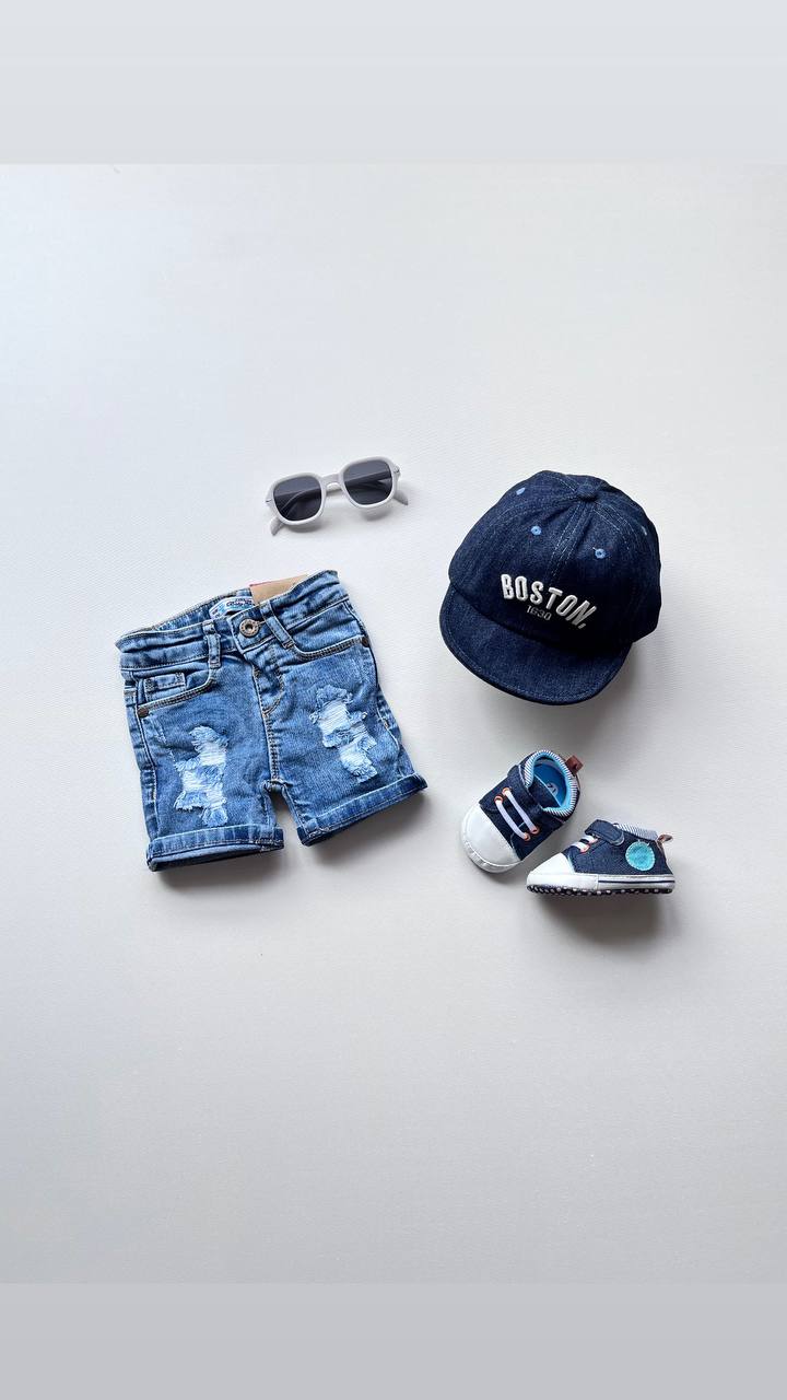 شورتک جین آبی ۸۰۳۱