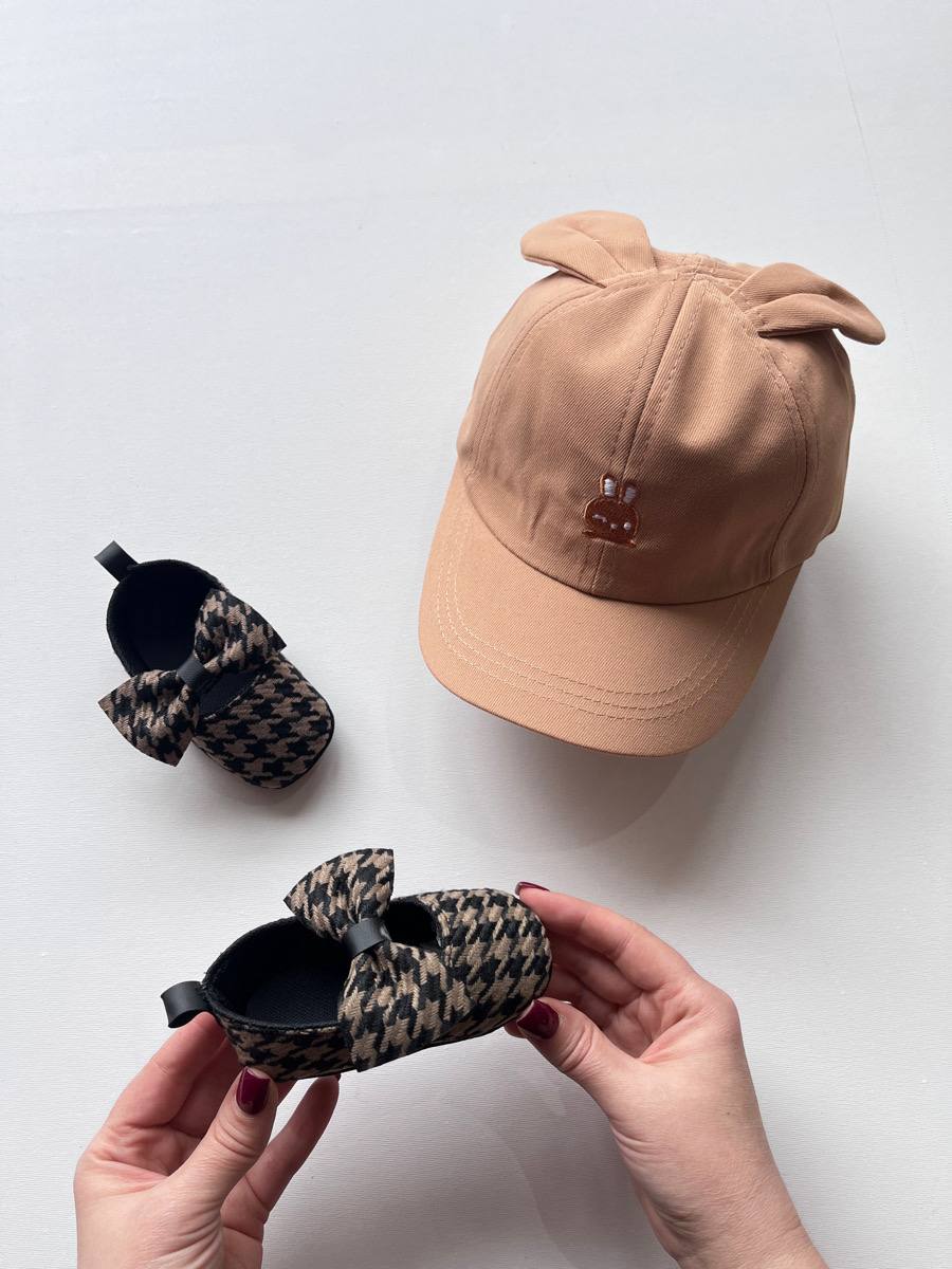 پاپوش مخمل پاپیون شکلاتی و سیاه ۵۰۱۱۹