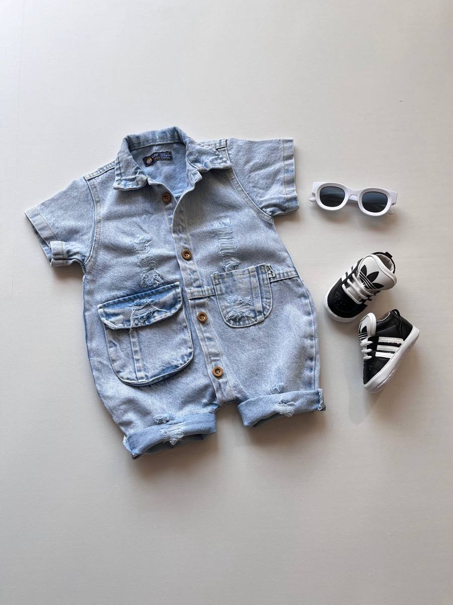 رامپر جین جیب پاکتی ۳۰۵۴