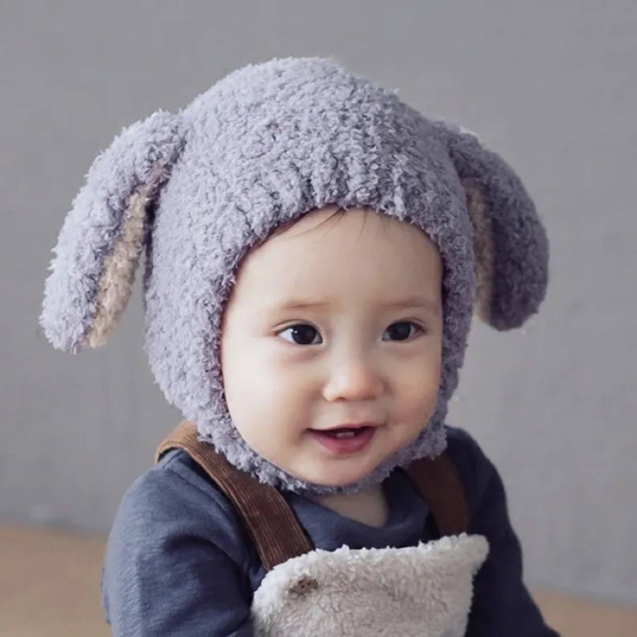 کلاه موهر گوش بلند طوسی ۱۰۰۳۵