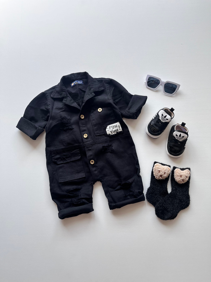 سرهمی کتان سیاه فان تایم ۱۰۵۸