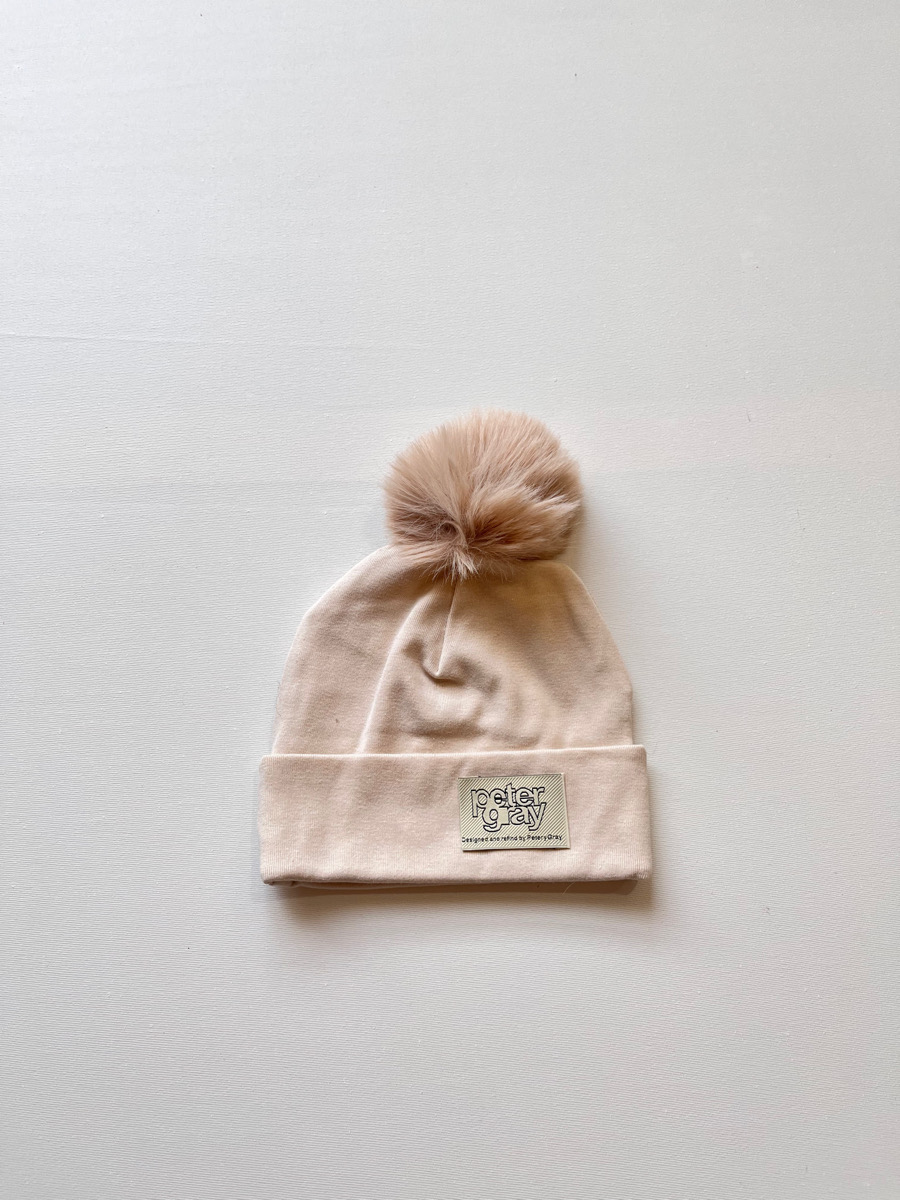 کلاه نخی پتر گری کرم ۱۰۰۴۷