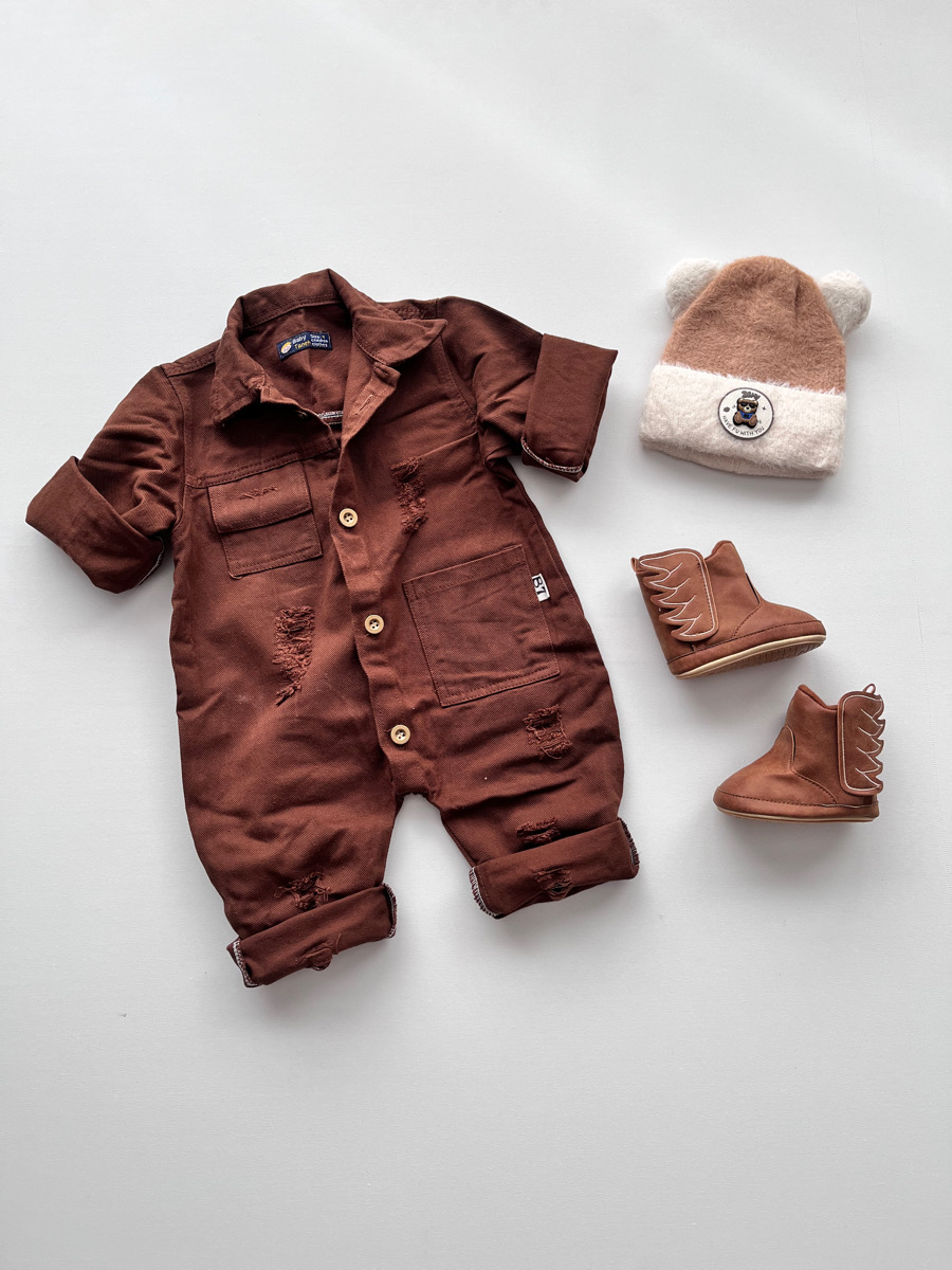 سرهمی کتان قهوه ای ۱۰۶۵