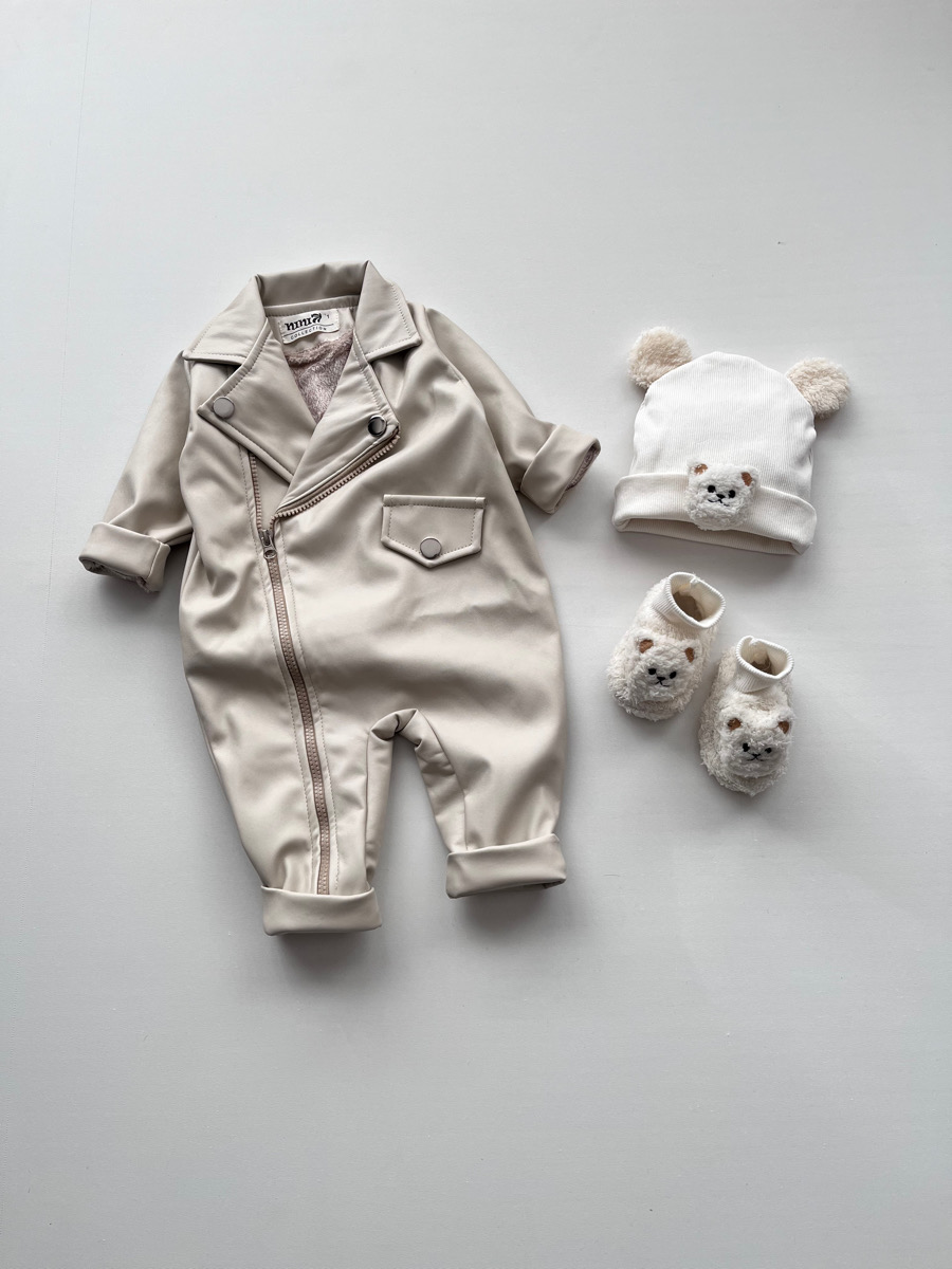 سرهمی چرم شیری یقه ایتالیایی ۱۰۸۰