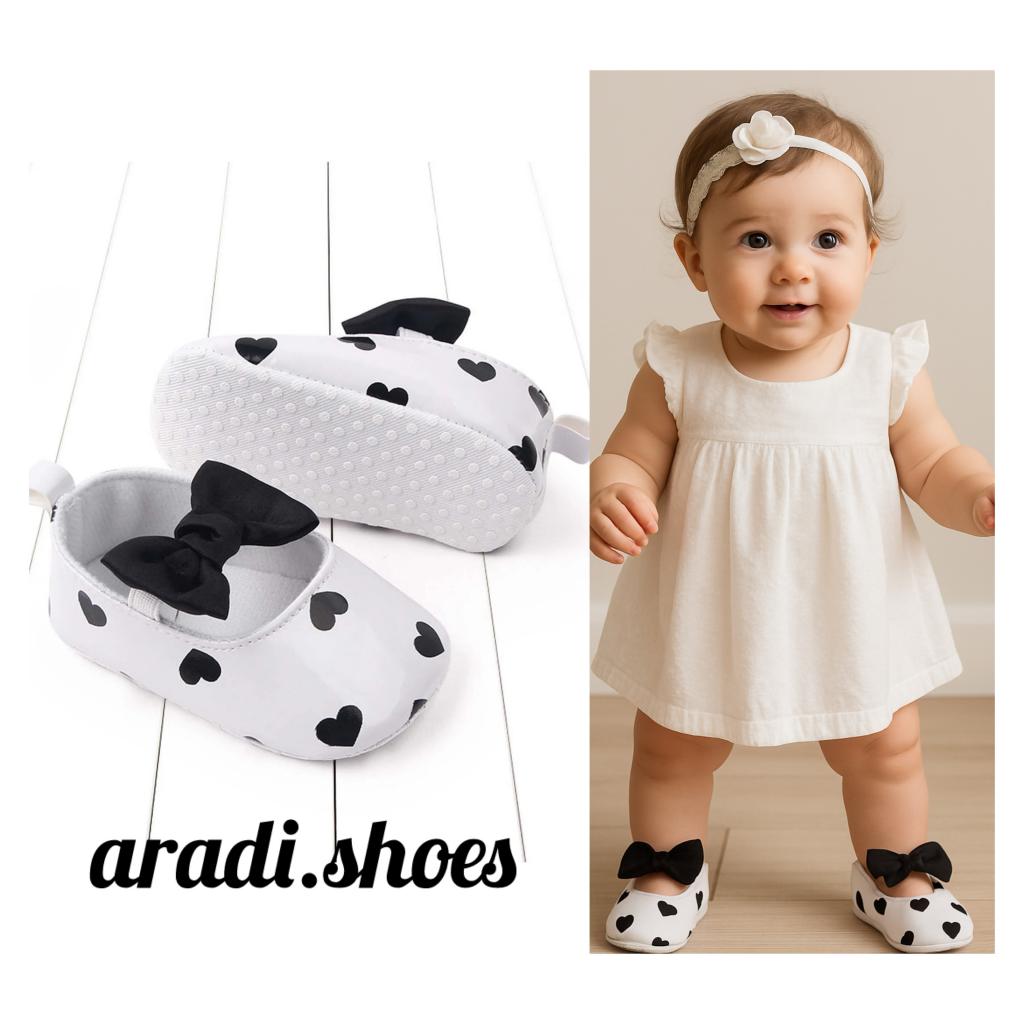 کفش مجلسی ورنی سفید قلبی ۵۰۱۹