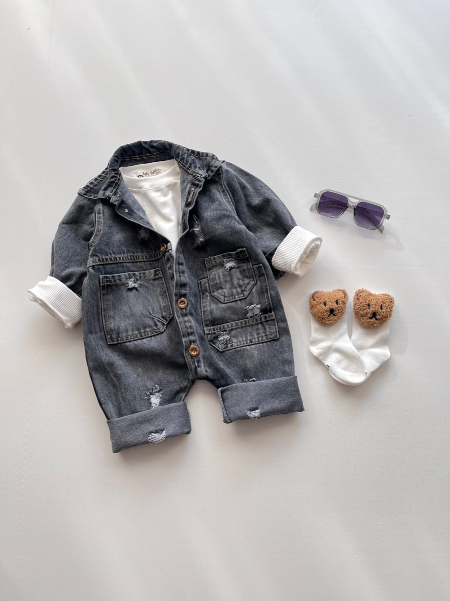 سرهمی جین خاکستری ۱۰۹۳