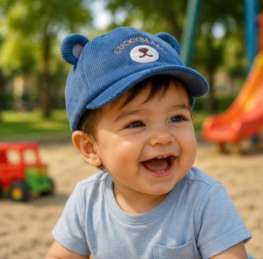 کلاه مخمل آبی لاکی بیئر ۱۰۰۹۳