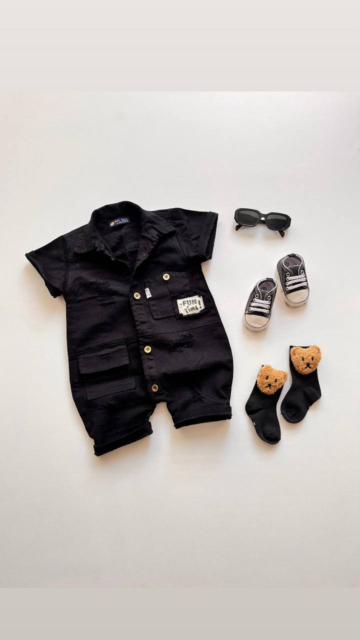 رامپر کتان سیاه فان تایم ۲۰۱۶