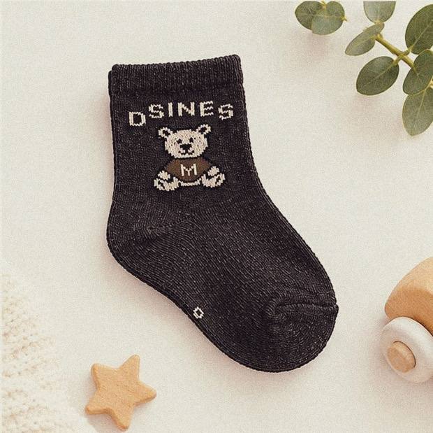 جوراب نخی تدی قهوه‌ای دی ساین ۴۰۶۸