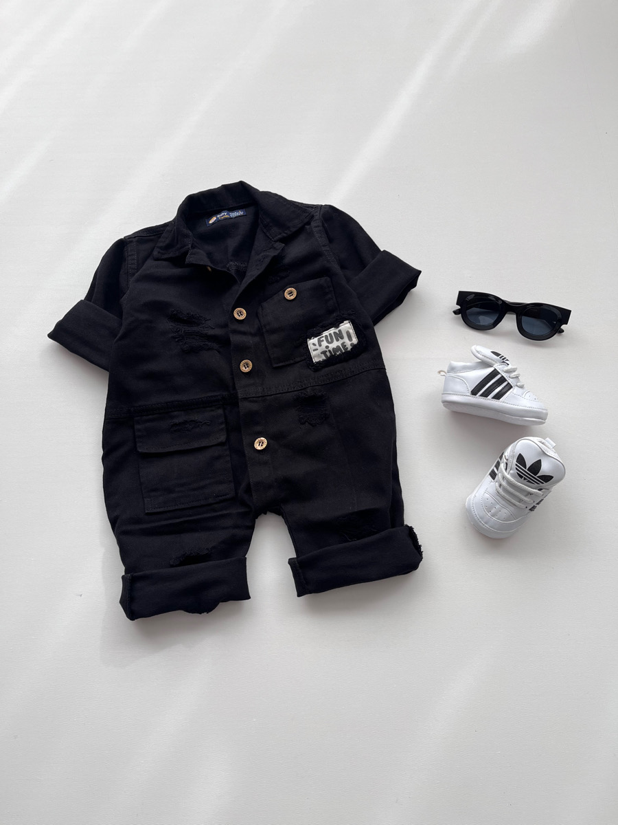 سرهمی کتان سیاه فان تایم ۱۰۸۵