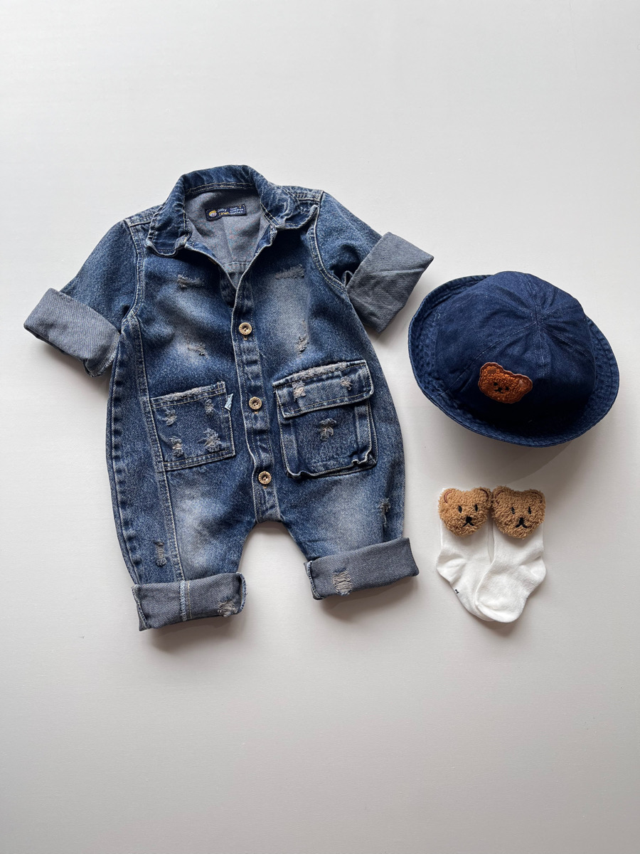 سرهمی جین آبی تیره بغل ساسون ۱۰۱۳۱