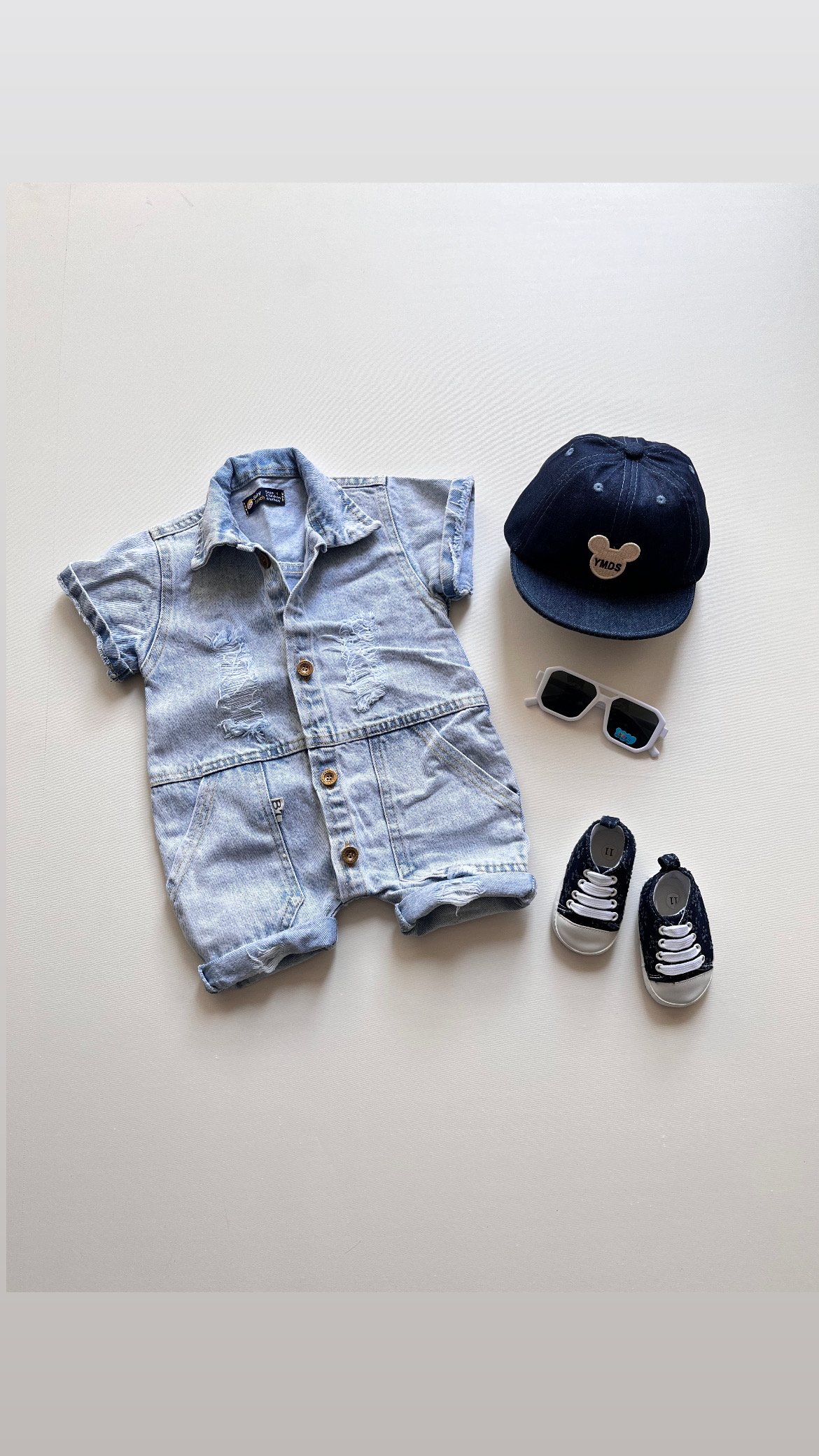 رامپر جین جیب کراس آبی روشن ۲۰۳۱