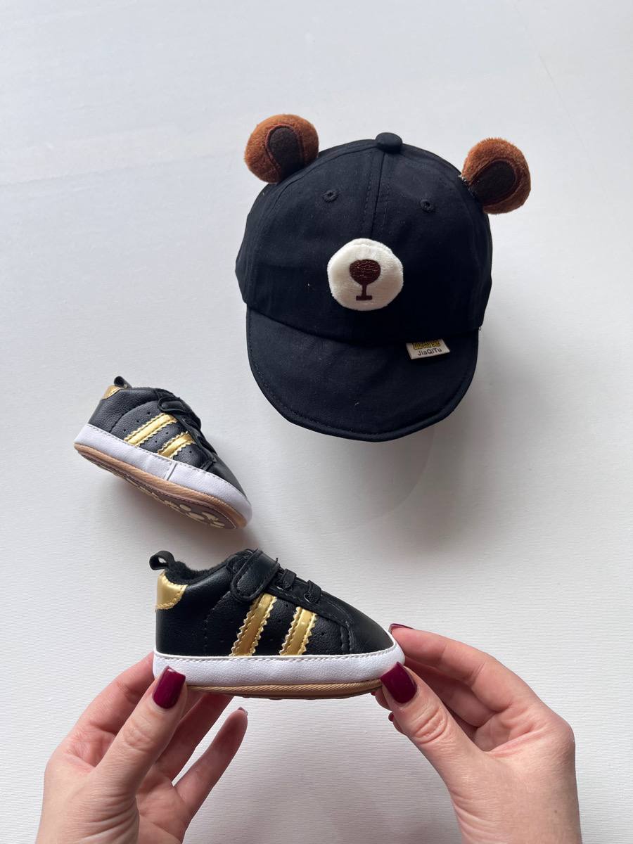 پاپوش چرم سیاه 2 خط ۵۰۱۱۶